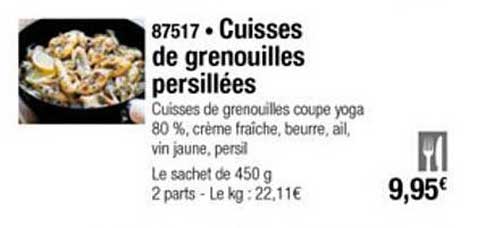 cuisses de grenouilles persillées