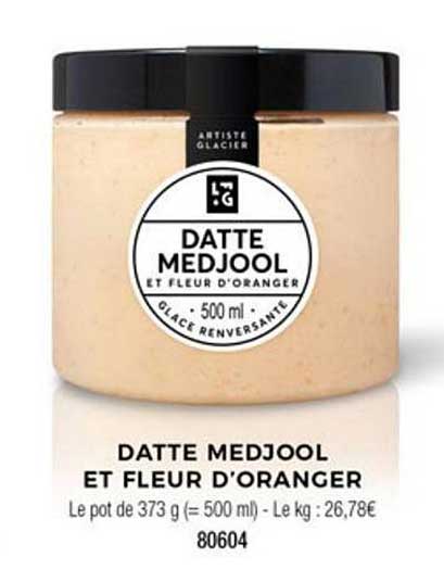 datte medjool et fleur d'oranger
