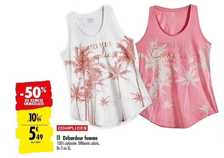 Débardeur Femme Complices -50% De Remise Immédiate
