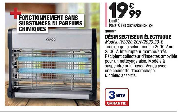 Désinsectiseur électrique Quigg