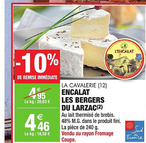 encalat les bergers du larzac la cavalerie -10% de remise immédiate