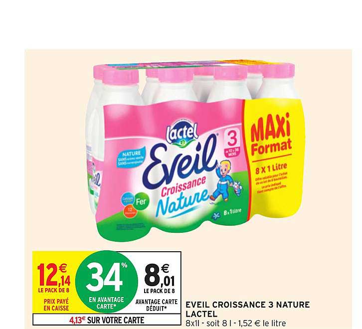 Eveil Croissance 3 Nature Lactel