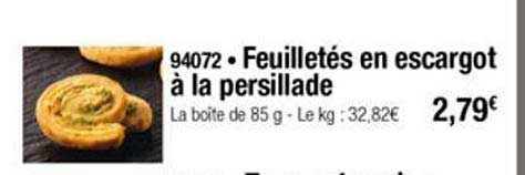 Feuilletés En Escargot à La Persillade