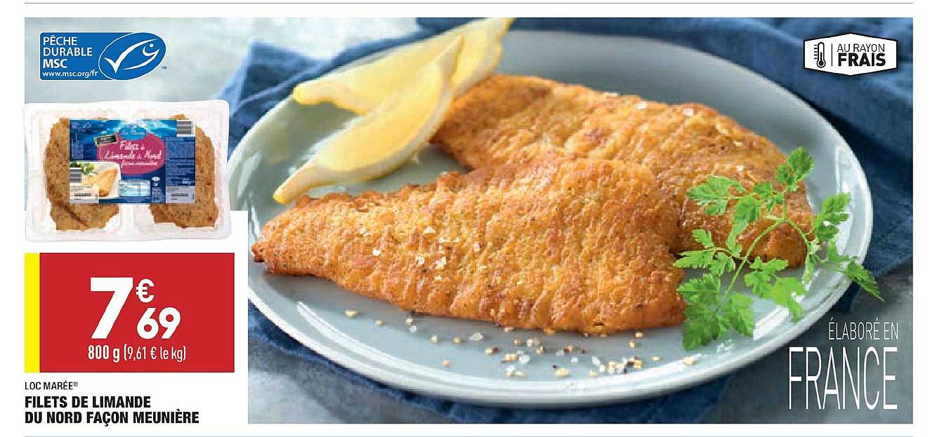 filets de limande du nord façon meunière loc marée