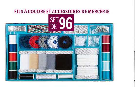 fils à coudre et accessoires de mercerie
