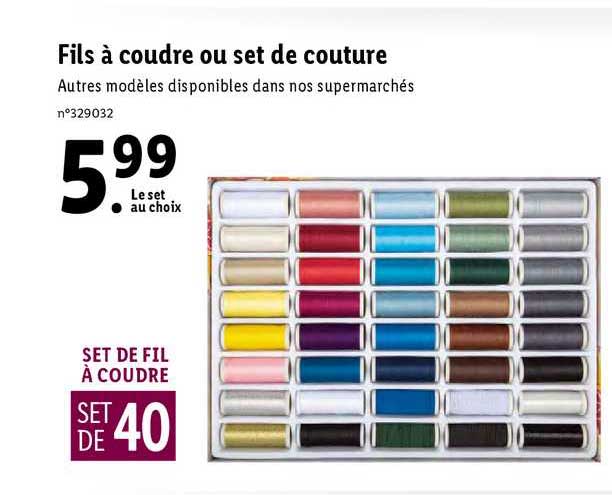 fils à coudre ou set de couture