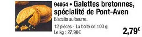 galettes bretonnes spécialité de pont aven