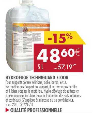 hydrofuge technigaurd floor
