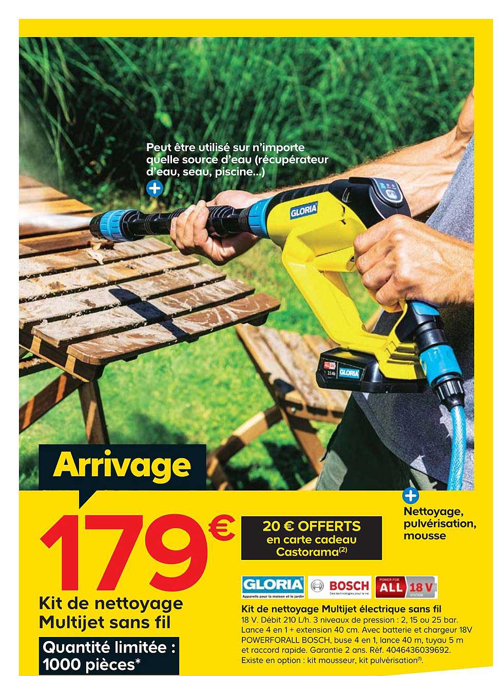 kit de nettoyage mulitjet életrique sans fil