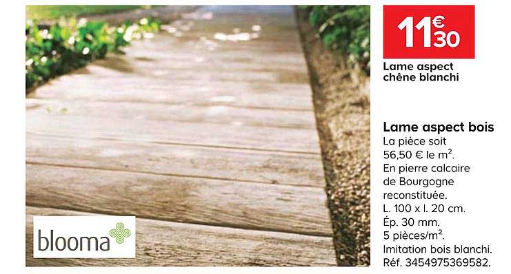 lame aspect bois blooma