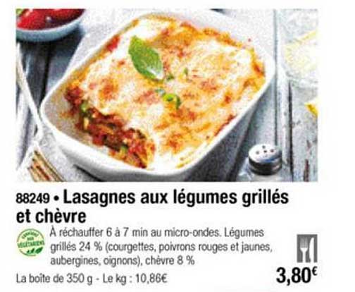 Lasagnes Aux Légumes Grillés Et Chèvre