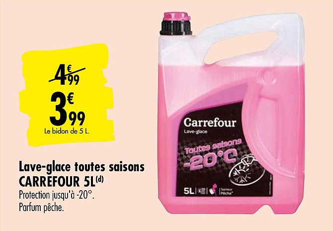 lave glace toutes saisons carrefour 5l