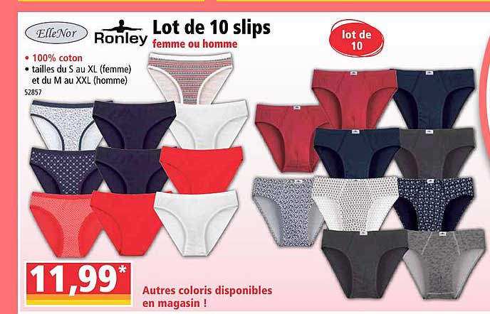 Lot De 10 Slips Ronley Ellenor