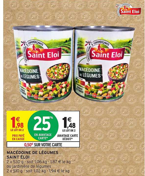 macédoine de légumes saint éloi