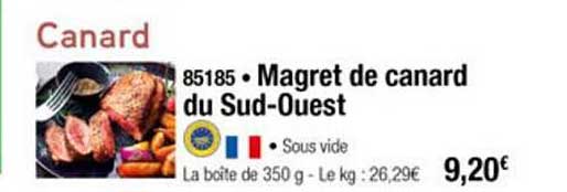 magret de canard du sud ouest