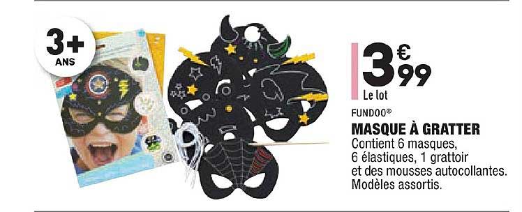 masque à gratter fundoo