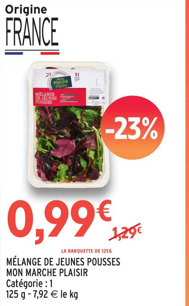 mélange de jeunes pousses mon marché plaisir