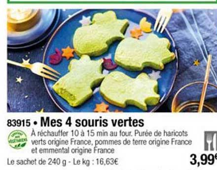 mes 4 souris vertes