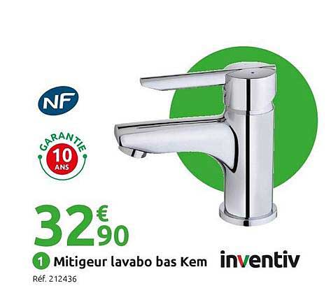 mitigeur lavabo bas kem inventiv