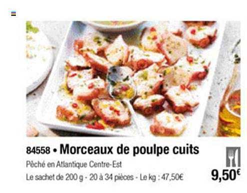 Morceaux De Poulpe Cuits