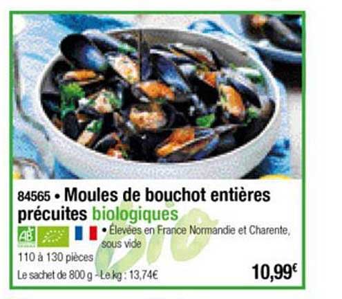 Moules De Bouchot Entières Précuites