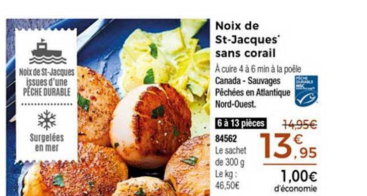 noix st jacques sans corail