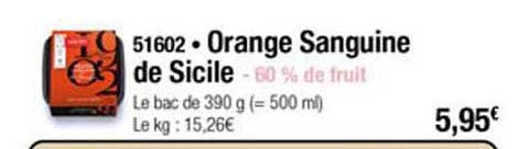 orange sanguine de sicile
