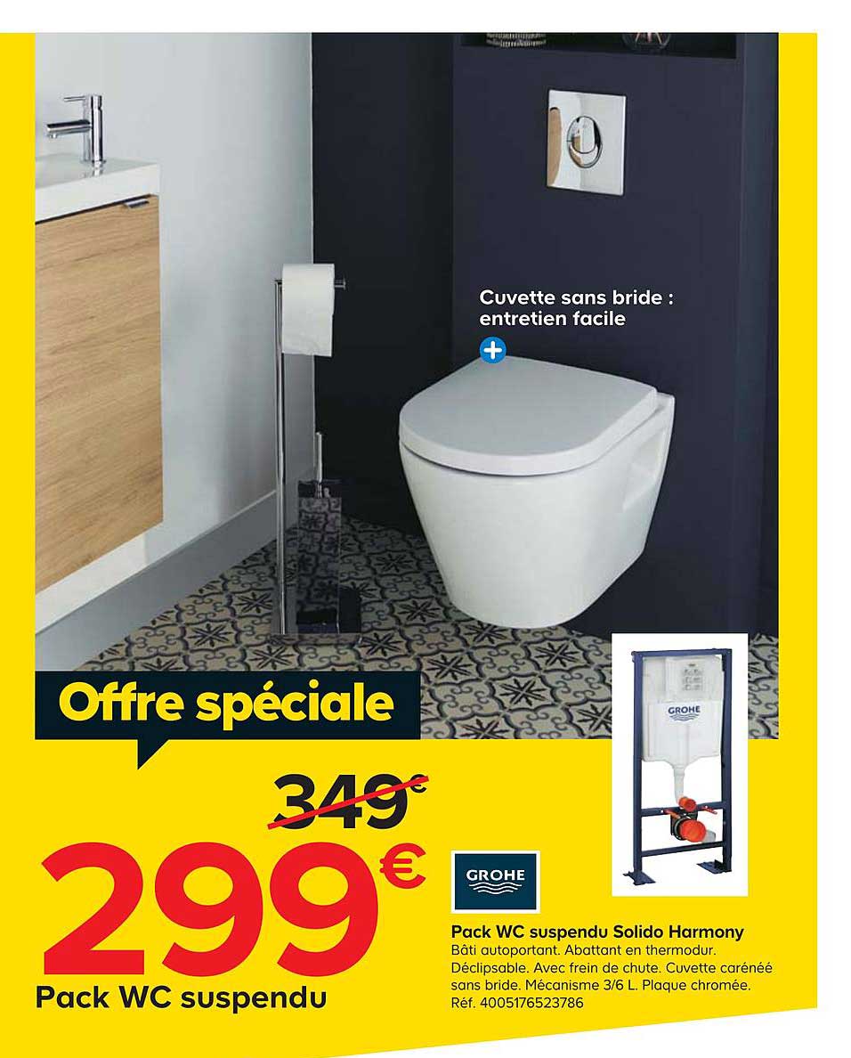 pack wc suspendu solido harmony grohe
