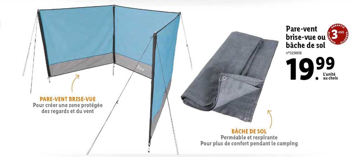 pare vent brise vue ou bâche de sol