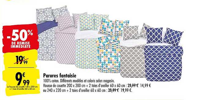 parures fantaisie -50% de remise immédiate