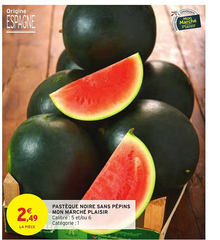 pastèque noire sans pépins mon marché plaisir