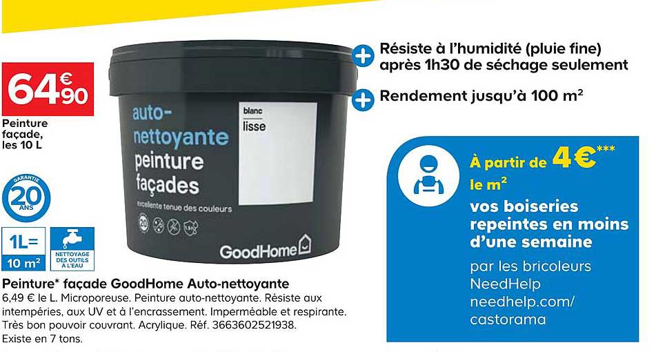 Peinture Façade Goodhome Auto Nettoyante