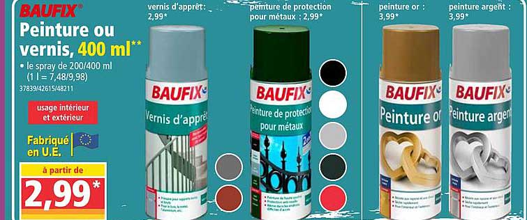 Peinture Ou Vernis 400 Ml Baufix