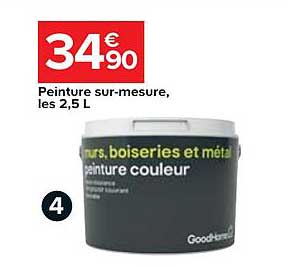 peinture sur mesure les 2.5 l