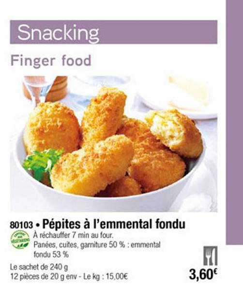 Pépites à L'emmental Fondu