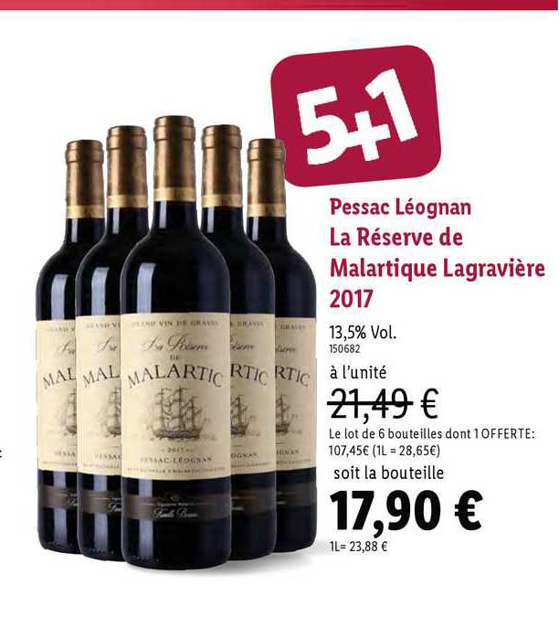 pessac léognan la réserve de malartique lagravière 2017