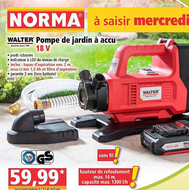 Pompe De Jardin à Accu Walter