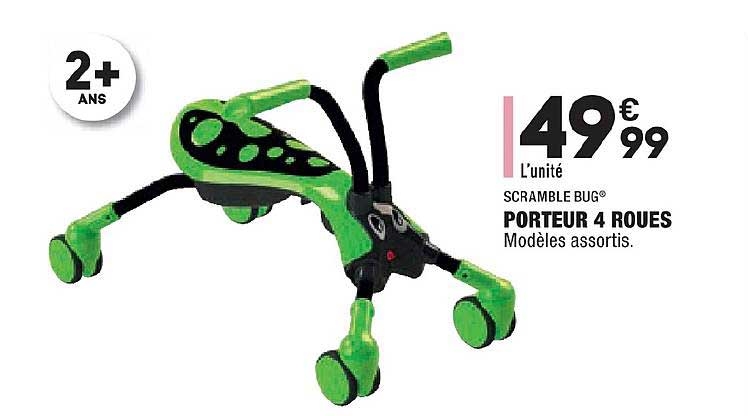 porteur 4 roues scramble bug