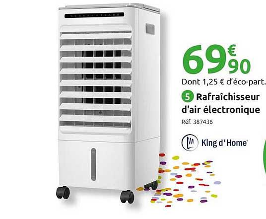 rafraîchisseur d'air électronique king d'home