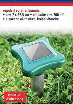 répulsif solaire fourmis