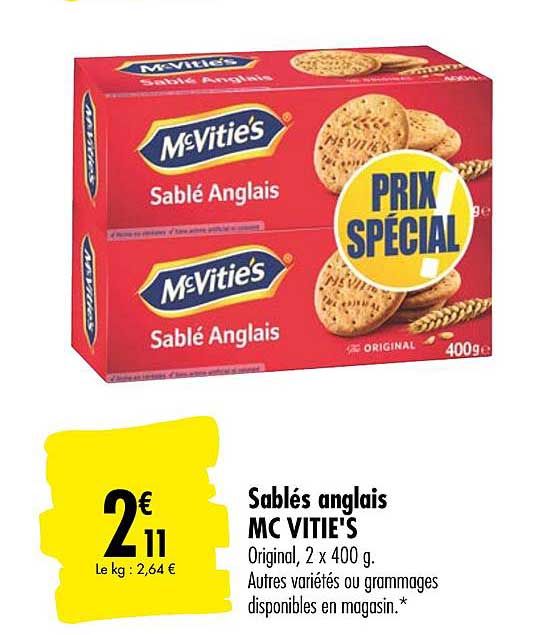sablés anglais mc vitie's