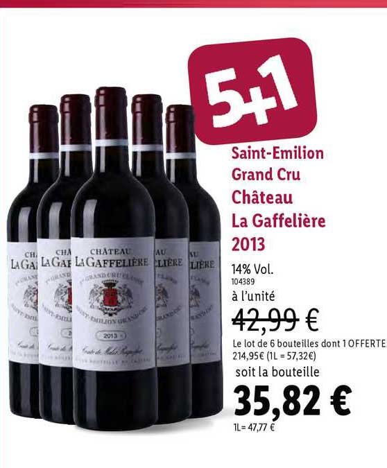 sain emilion grand cru château la gaffelière 2013