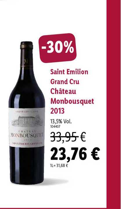 saint emilion grand cru château monbousquet 2013
