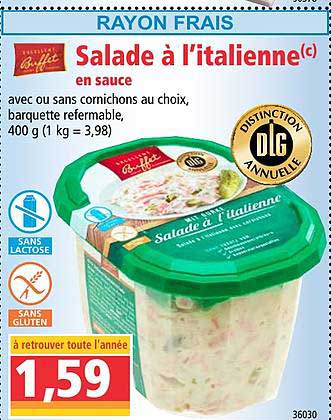 salade à l'italienne buffet