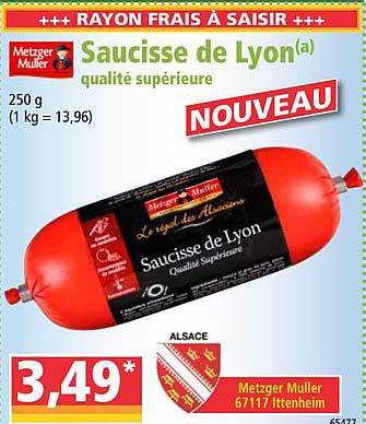 saucisse de lyon metzger muller