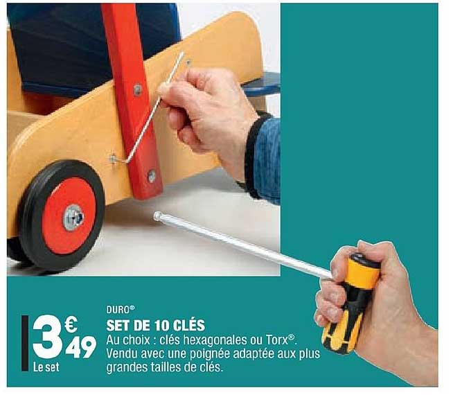 set de 10 clés duro