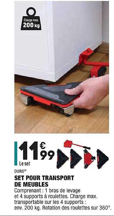 set pour transport de meubles duro