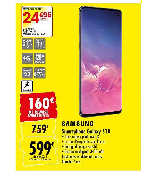 Smartphone Galaxy S10 Samsung