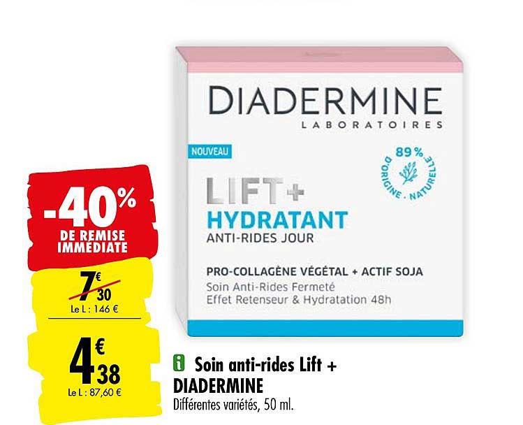 soin anti rides lift+ diadermine -40% de remise immédiate