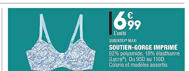 Soutien Gorge Imprimé Queentex Maxi